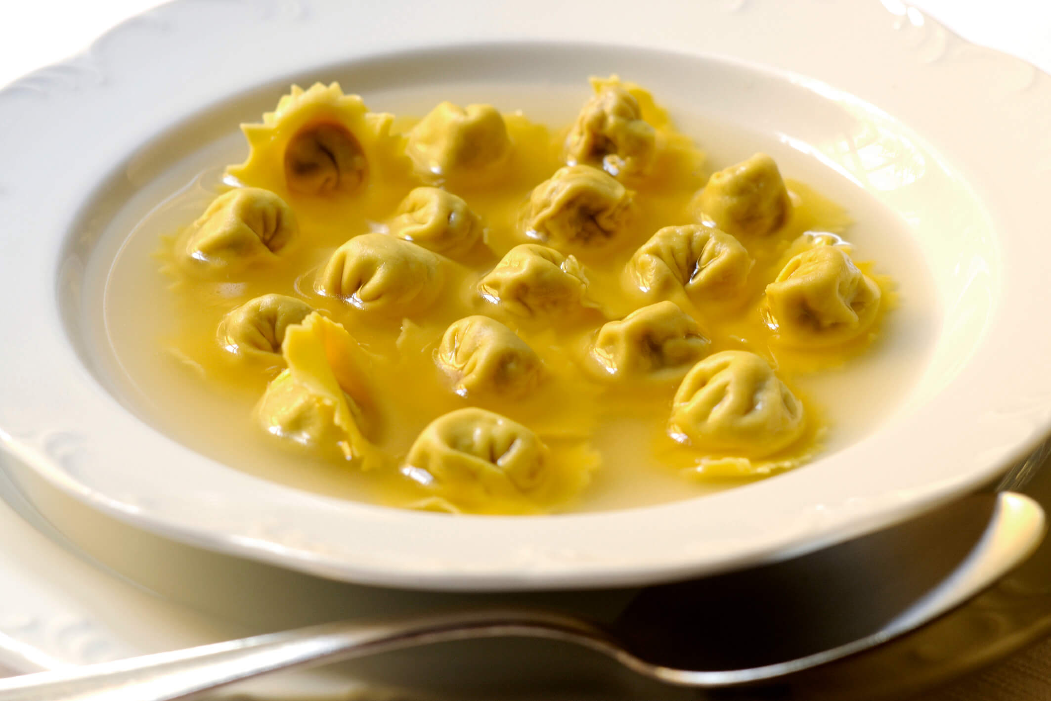 agnolini in brodo-cigno