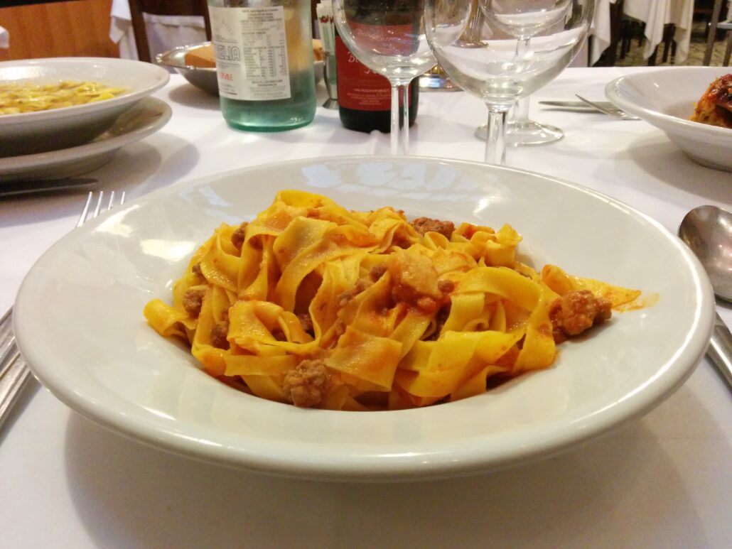 tagliatelle al ragu da bertino