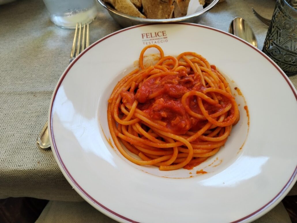 Amatriciana felice a testaccio