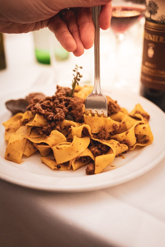 pappardelle cinghiale buca mario