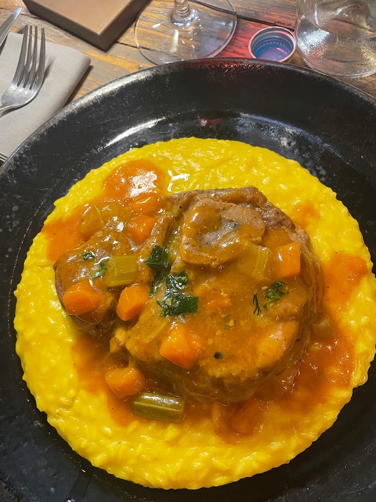 risotto milanese con ossobuco