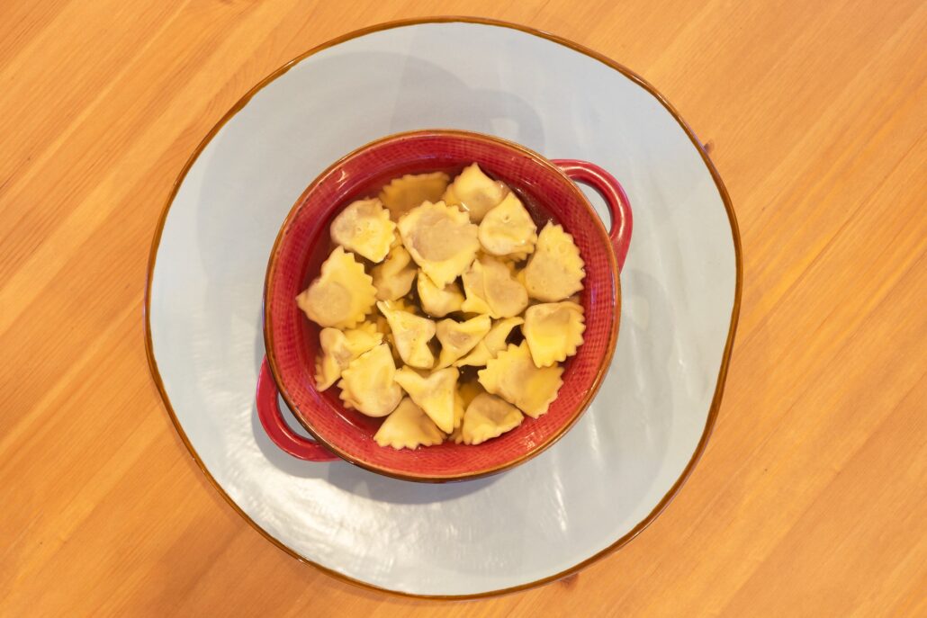 anolini in brodo trattoria forchetta piacenza