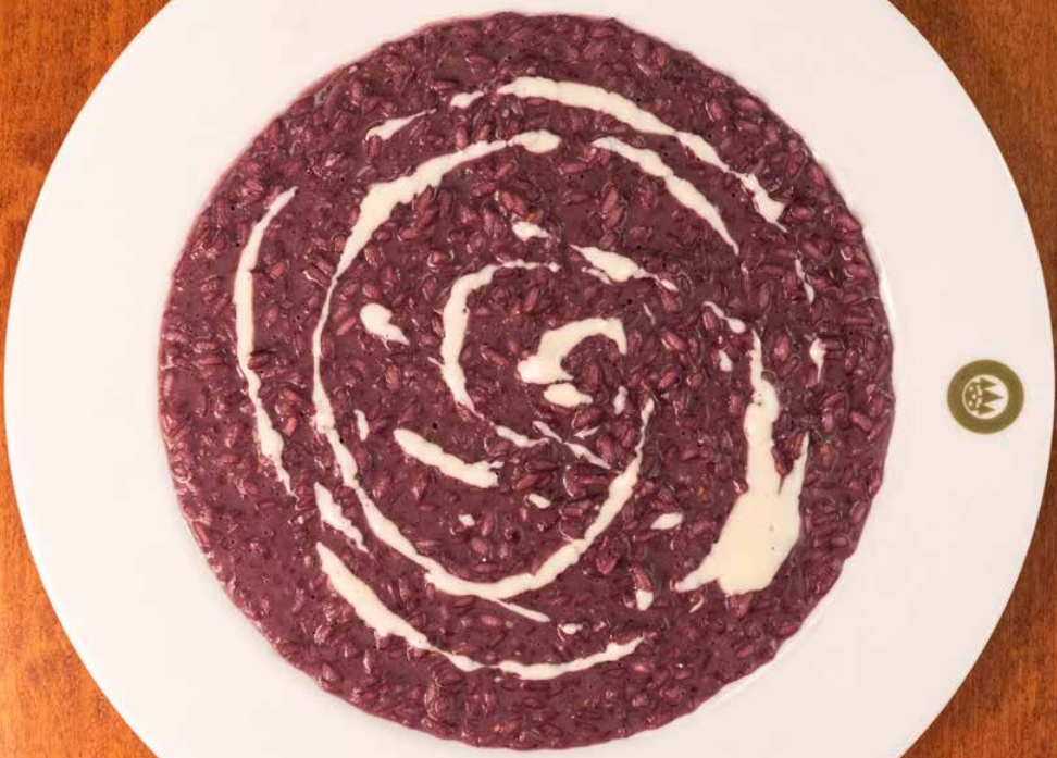 forsterbrau risotto al teroldego e lamponi trento