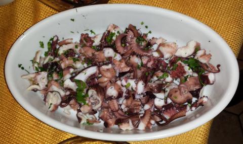 insalata polpo trattoria la paglia