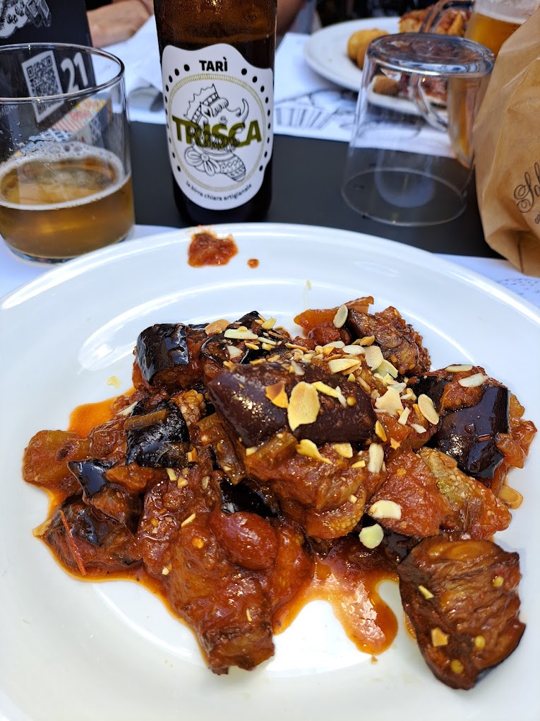 focacceria antica caponata di melanzane palermo