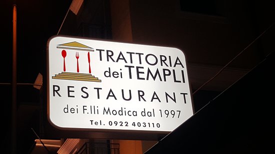 trattoria dei templi agrigento