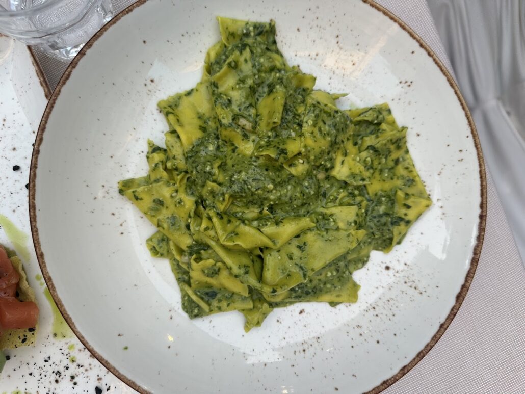 mandilli al pesto genova osteria colonne