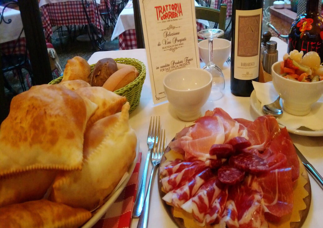 torta fritta parma trattoria corrieri