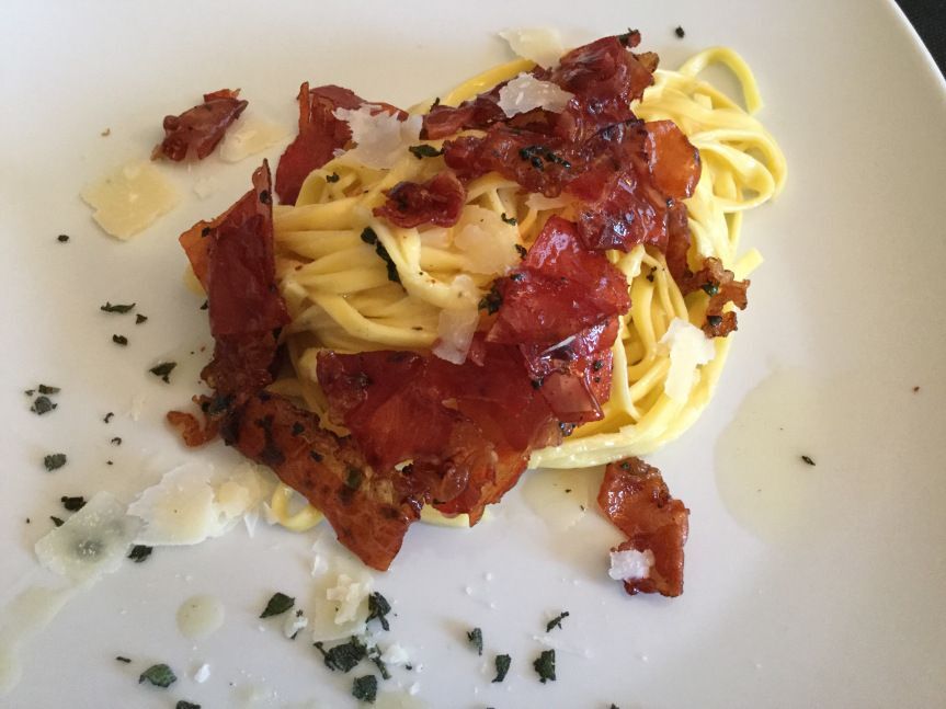 tagliolini al culatello parma