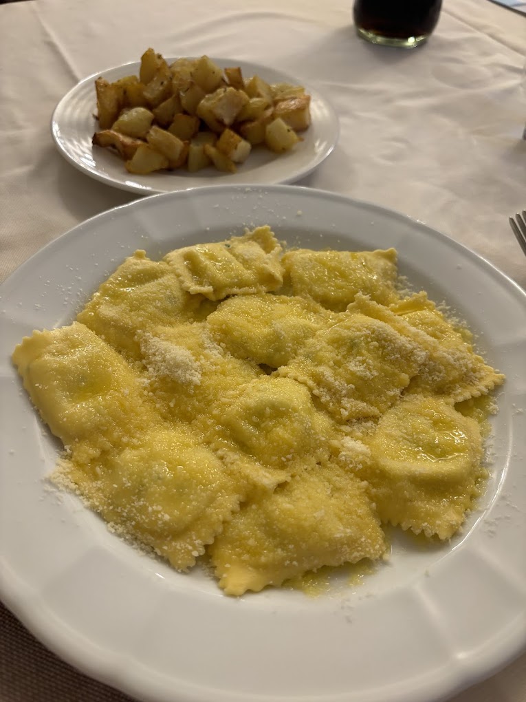tortelli di zucca trattoria del grillo parma