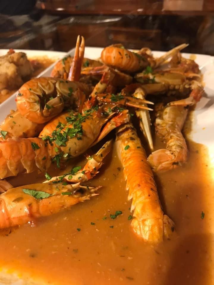 scampi alla busara buffet approdo trieste
