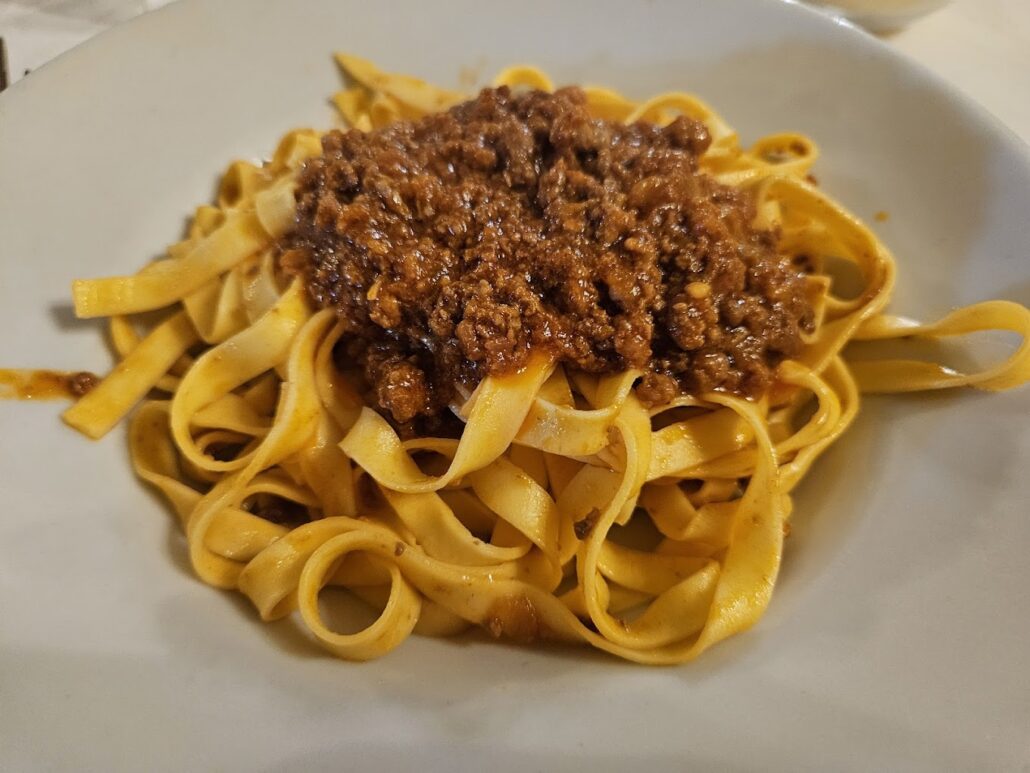 tagliatelle ragu trattoria aldina modena