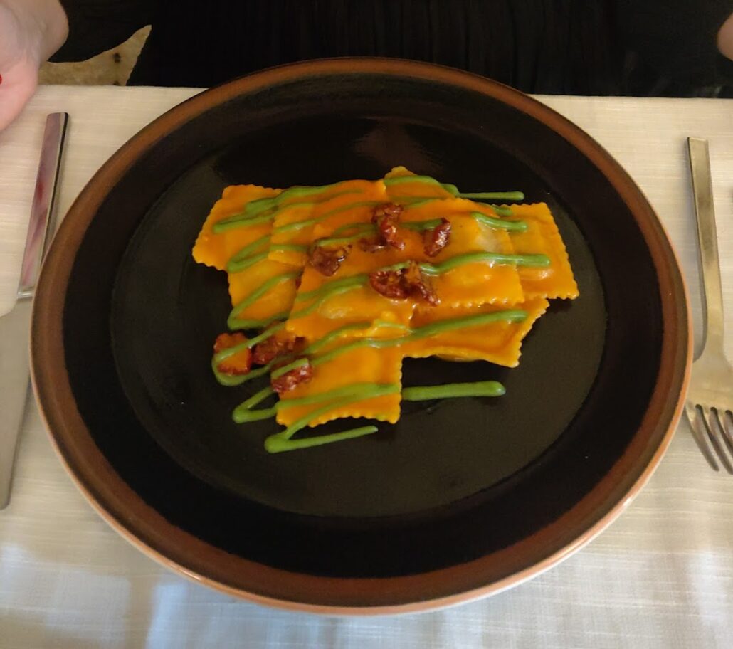 ravioli di pezzente ristorante baccanti matera