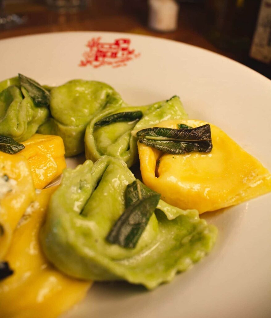 tortelli erbette modena osteria del pozzo