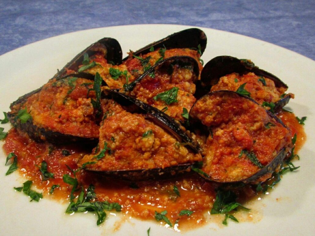 cozze ripiene al sugo bari